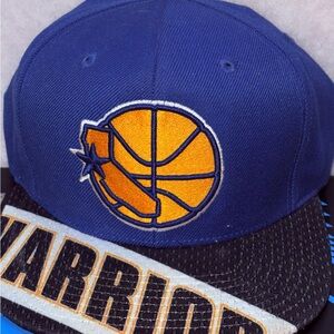 GOLDEN STATE WARRIORS NWOTS Mitchell & Ness Blue and Gold SNAPBACK Cap